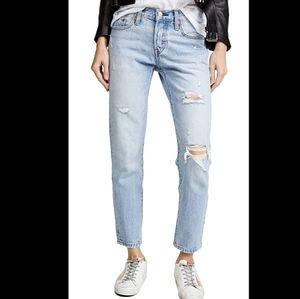 LEVI'S 501 100% cotton tapered jeans